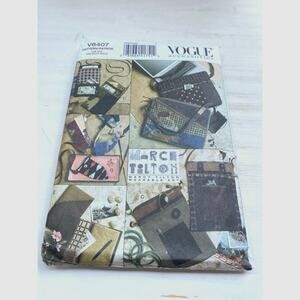 Vogue V8407 Women  Bags/Eyeglasses Case/ Journal Cover  Sewing Pattern Uncut FF
